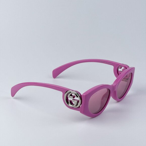 Gucci GG1691S 003 BRAND NEW Sunglasses Pink Mirror Women Oval